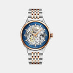 Competence Skeleton Male Analog Stainless Steel Automatic Watch 101663 47 45 10N