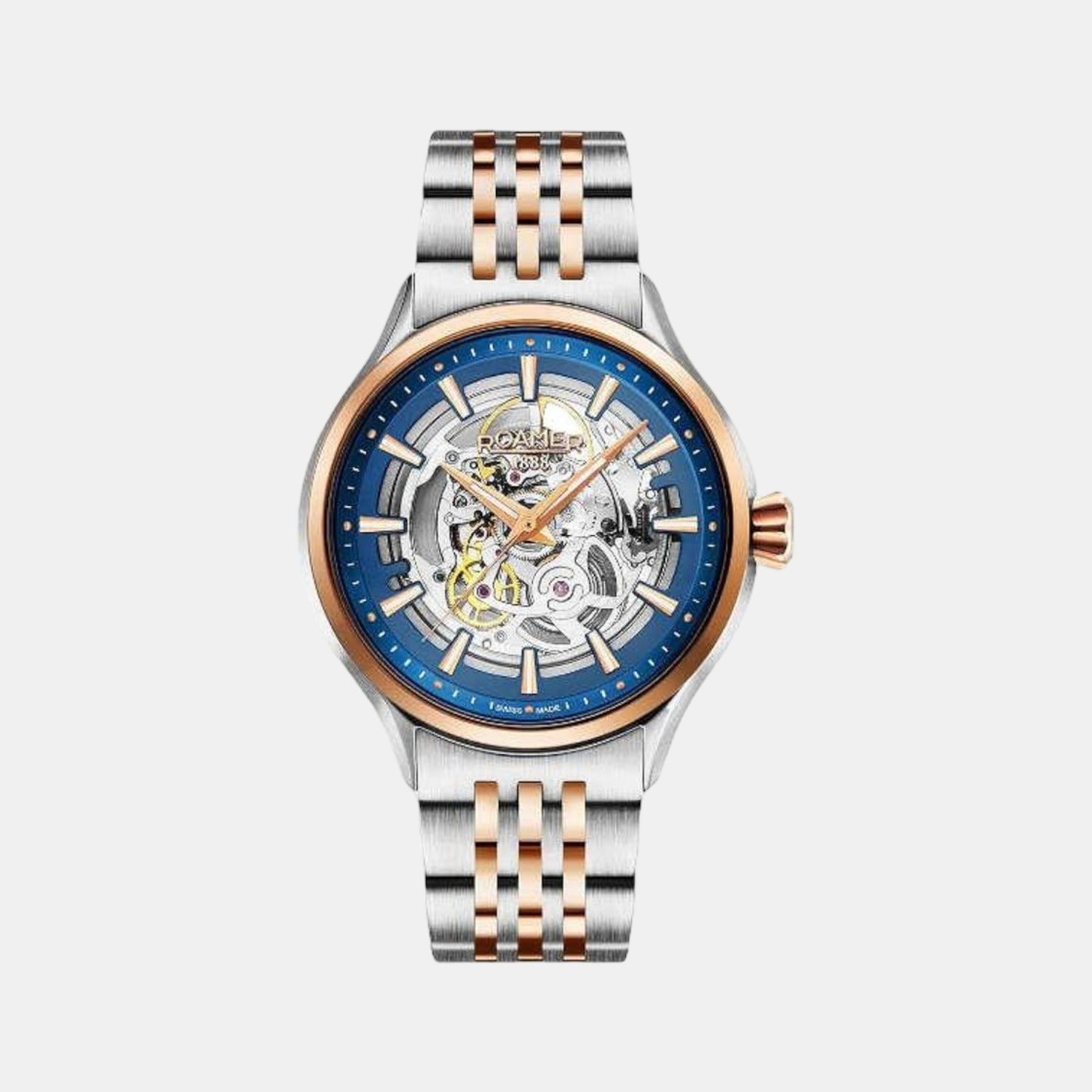 Competence Skeleton Male Analog Stainless Steel Automatic Watch 101663 47 45 10N