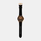 Men Quartz Brown Dial Analog Silicone Watch AX1954