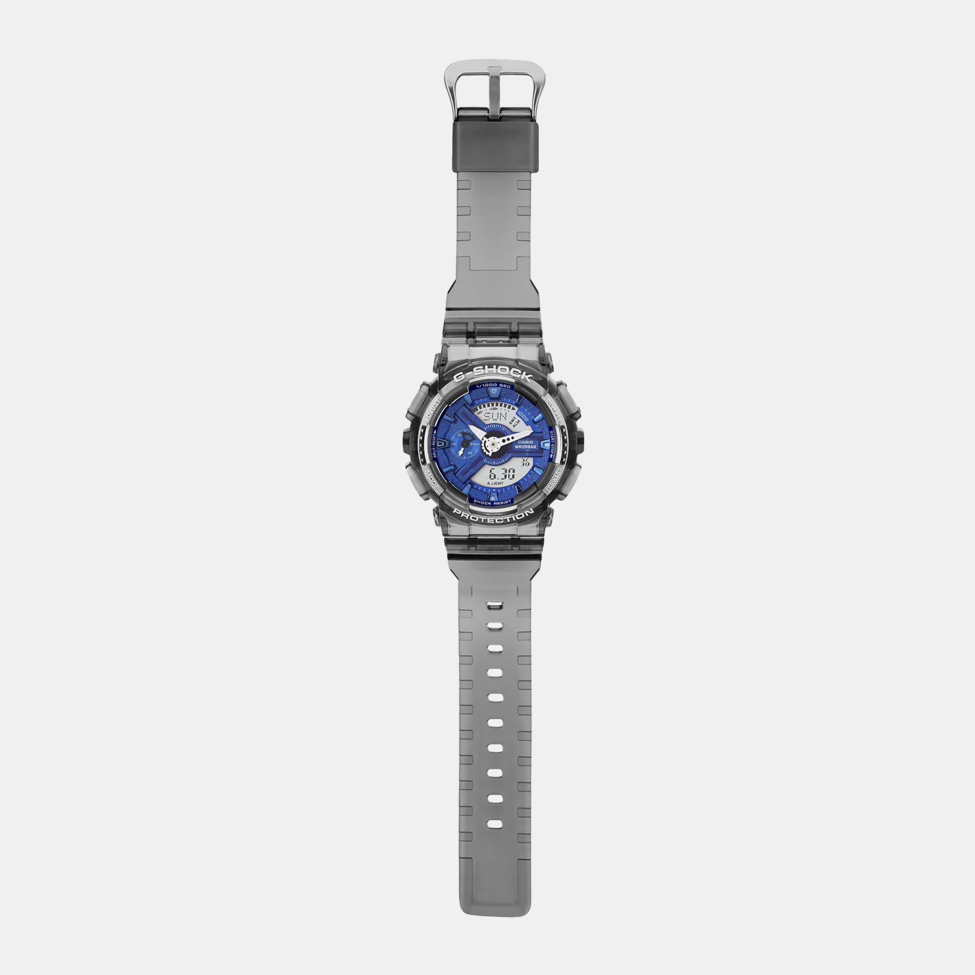 Casio women's Analog-Digital Round Dial Quartz Gray Watch G1378 