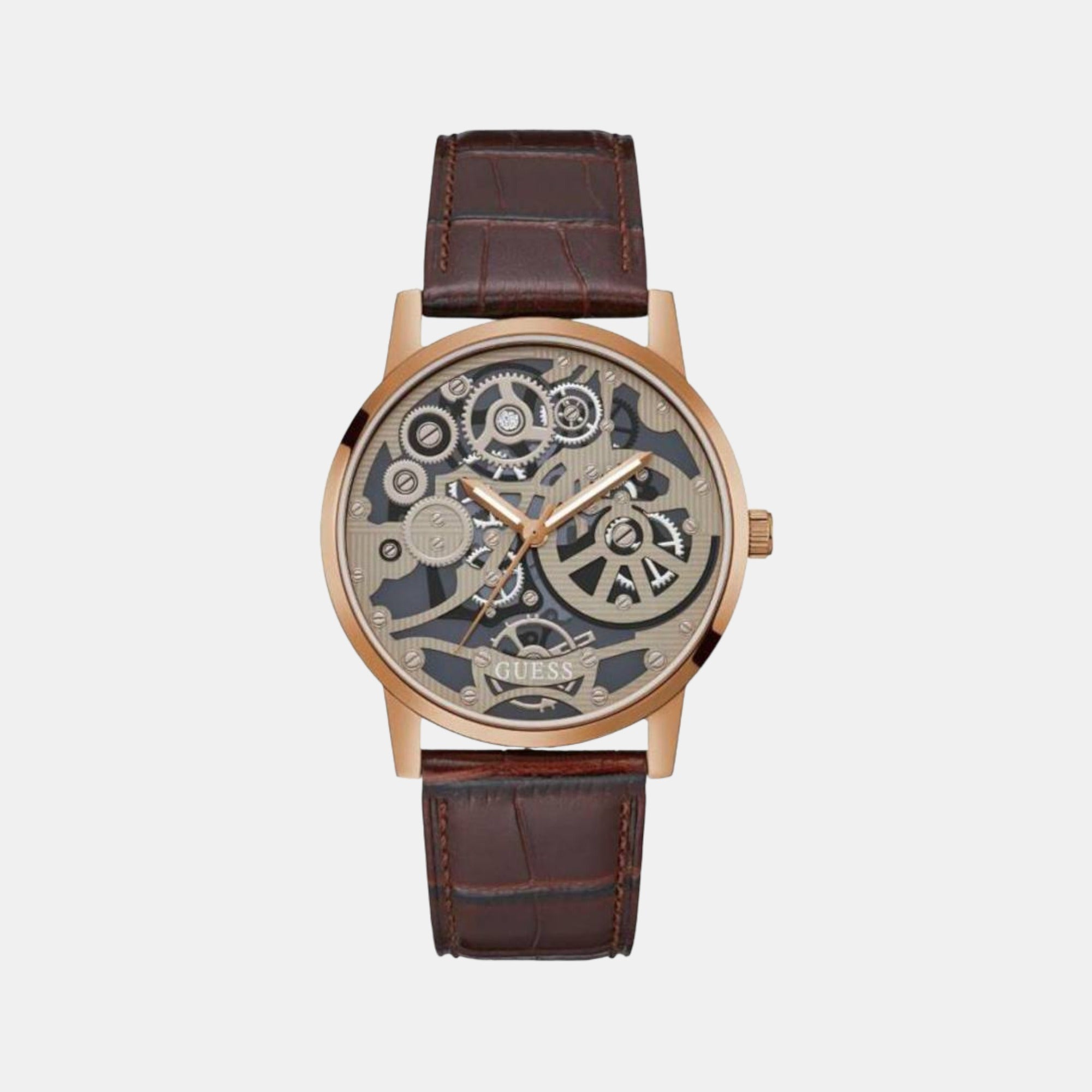Male Analog Leather Watch GW0570G2