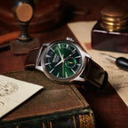 Seiko Men Round Green watch