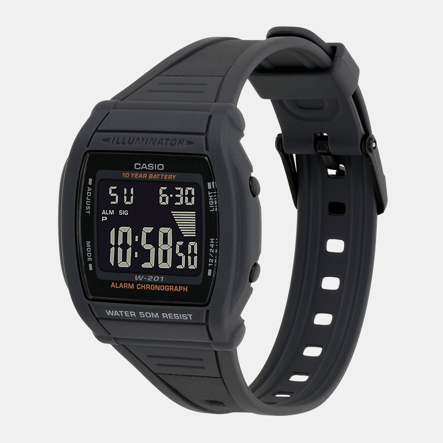 Youth Black Unisex Digital Resin Watch I126 - W-201-1BVDF