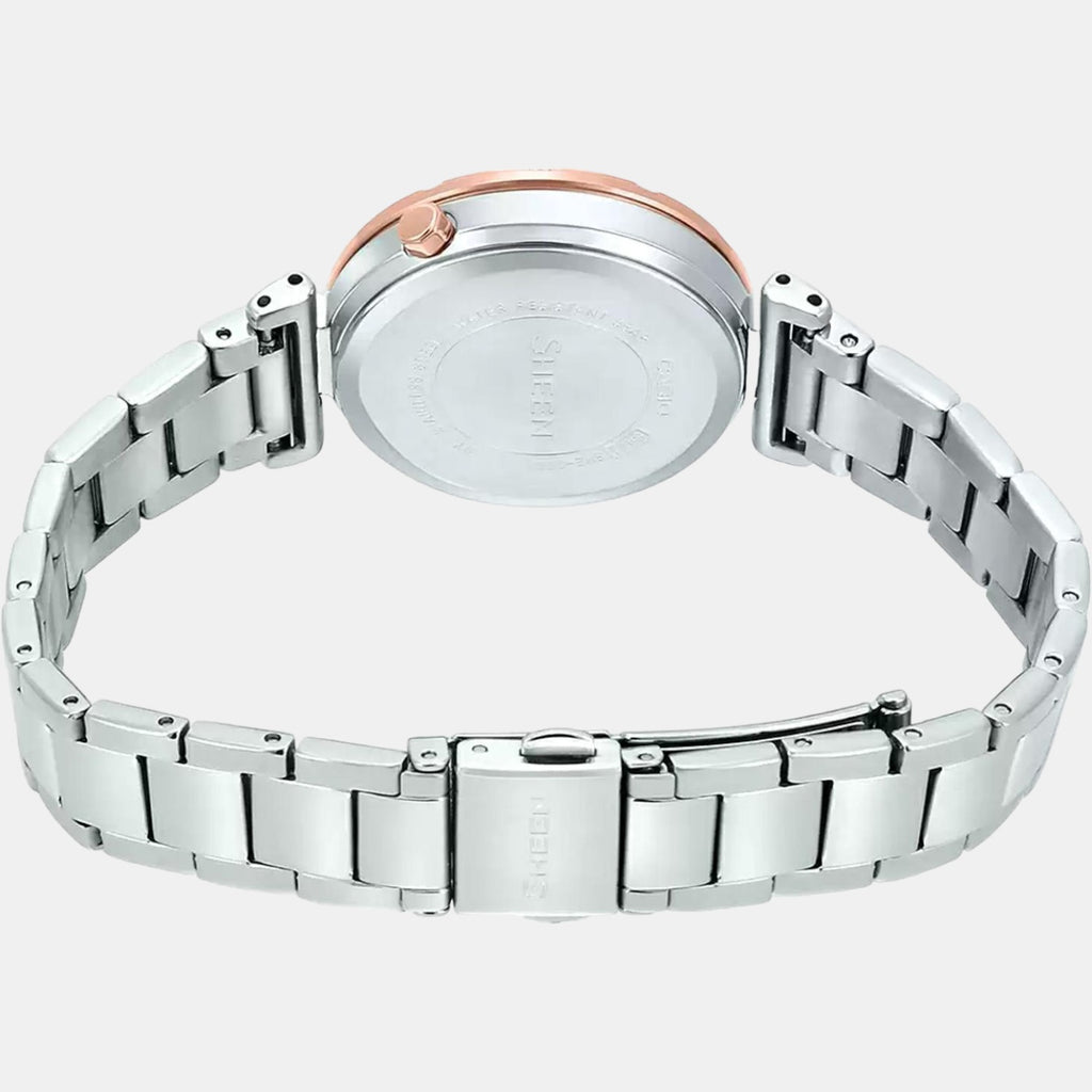 Sheen Women Quartz Pink Dial Chronograph Stainless Steel Watch SX225