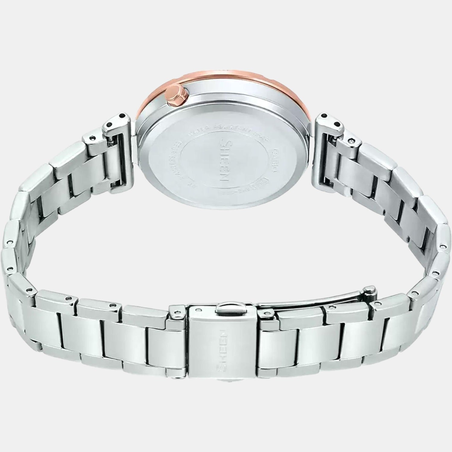 Sheen Women Quartz Pink Dial Chronograph Stainless Steel Watch SX225