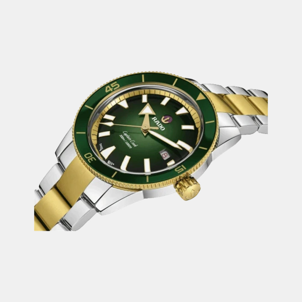 Captain Cook Men Automatic Green Dial Analog Stainless Steel Watch R32138303