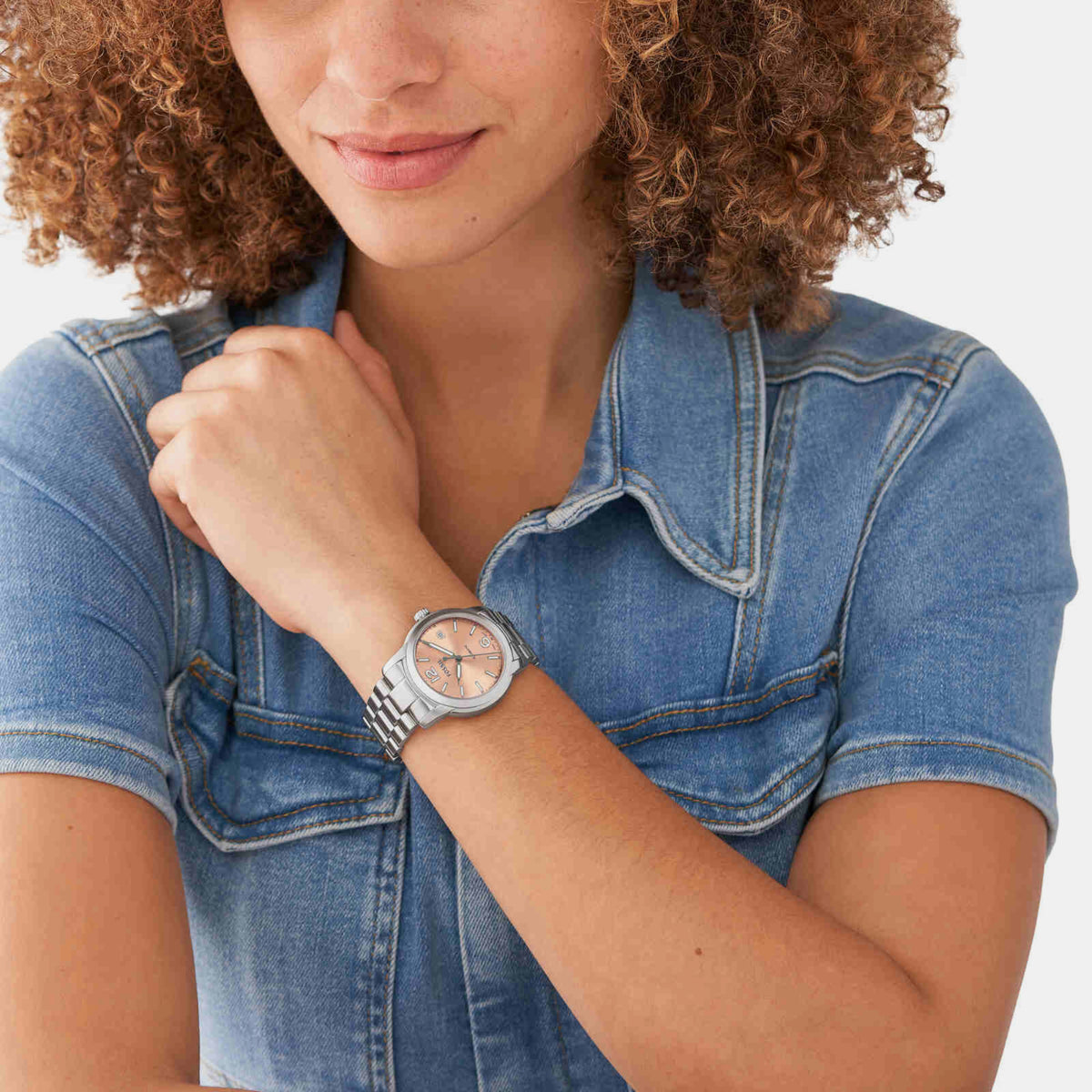 Fossil Women Round Rose Gold watch