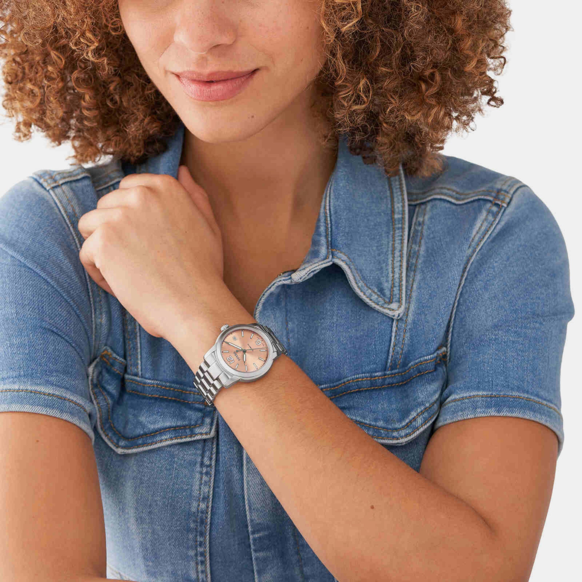 Fossil Women Round Rose Gold watch