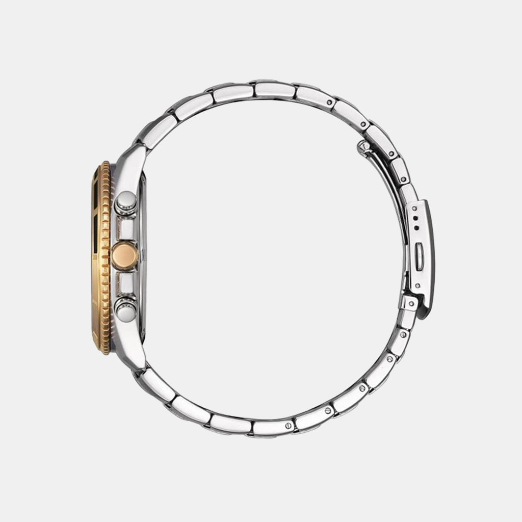 Men Quartz Grey Dial Chronograph Stainless Steel Watch AN8204-59H