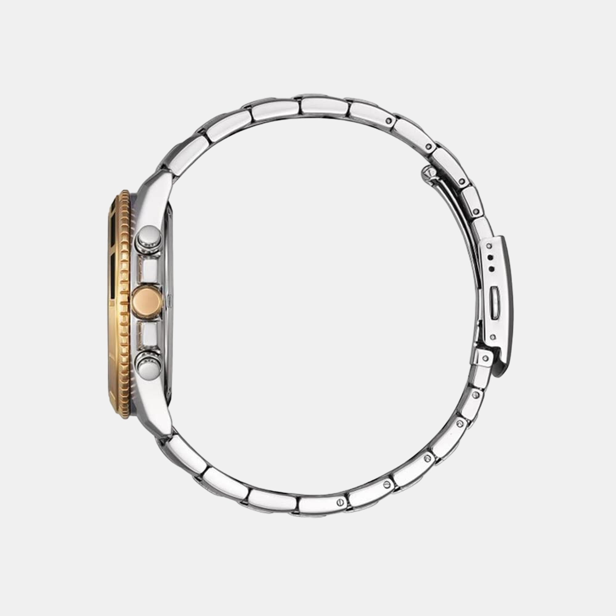 Men Quartz Grey Dial Chronograph Stainless Steel Watch AN8204-59H