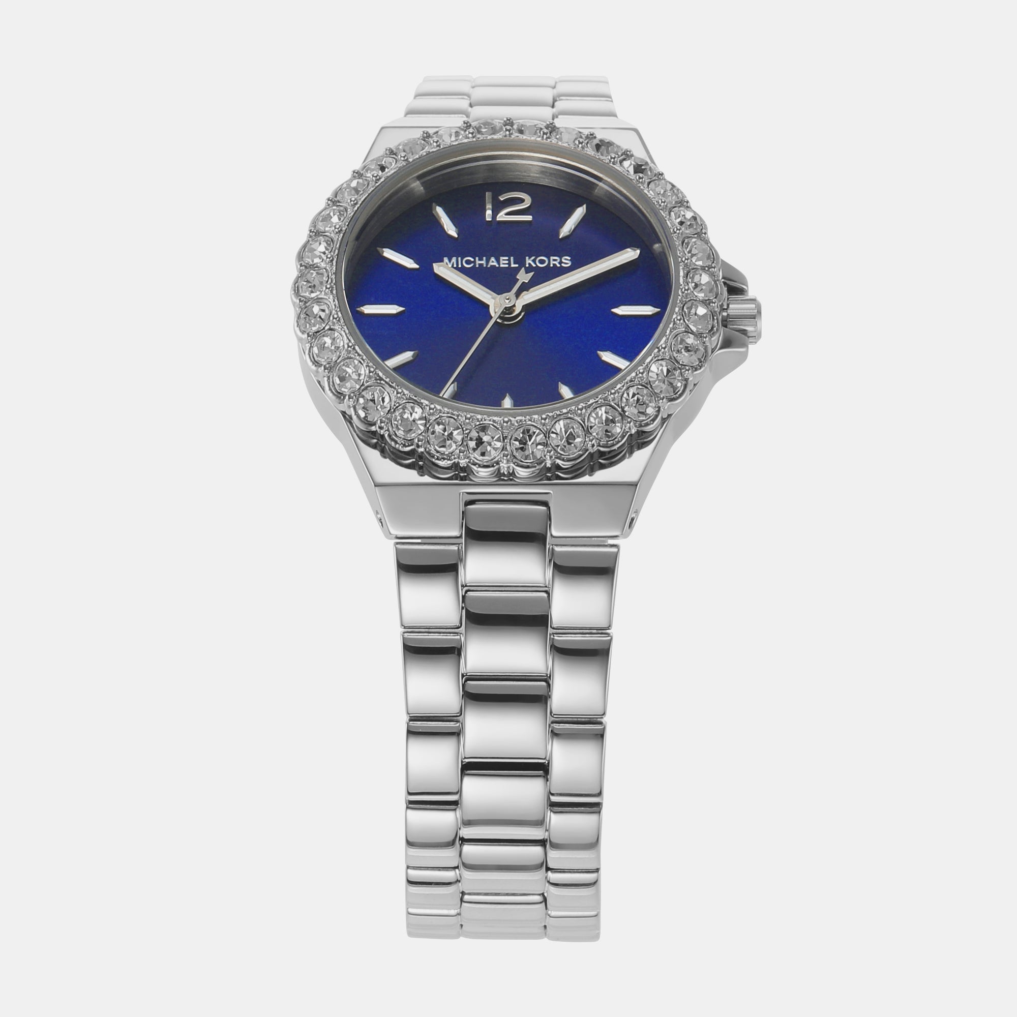 Female Lennox Three-Hand Stainless Steel Watch MK7397 – Just In Time