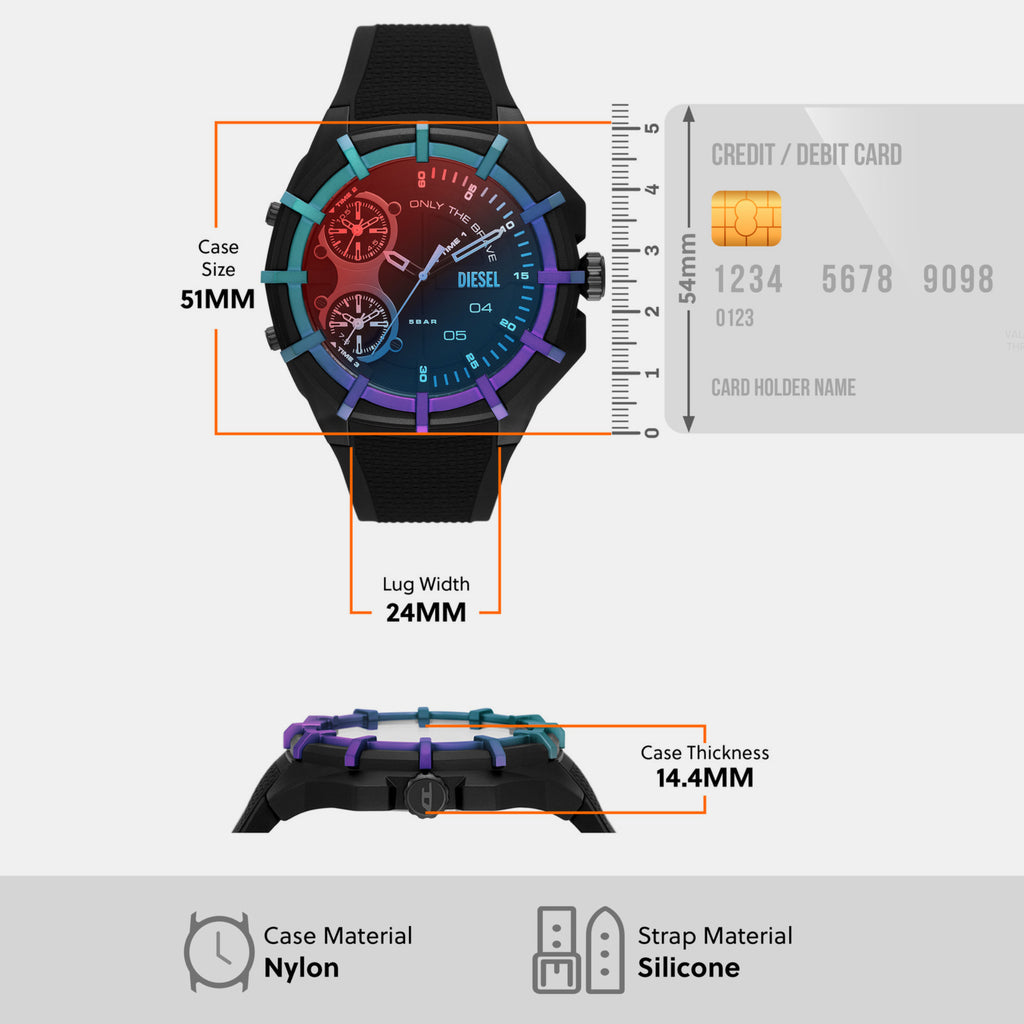 Diesel Silicone Black watch