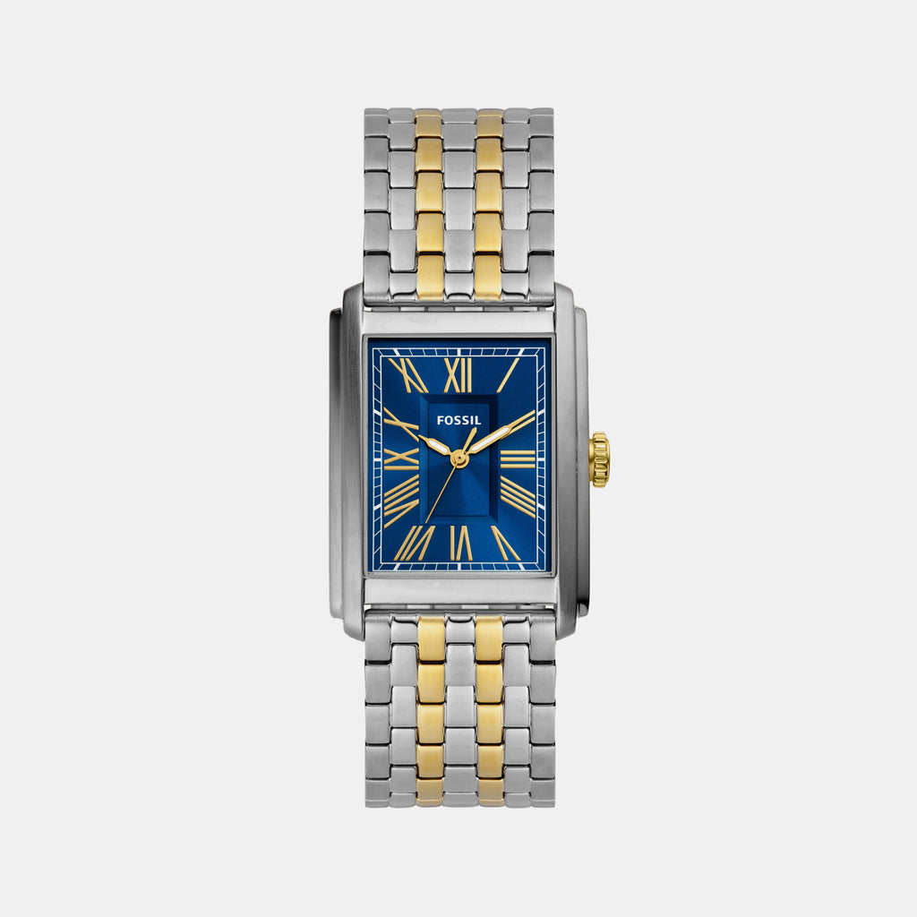 Fossil Rectangular Blue Analog watch