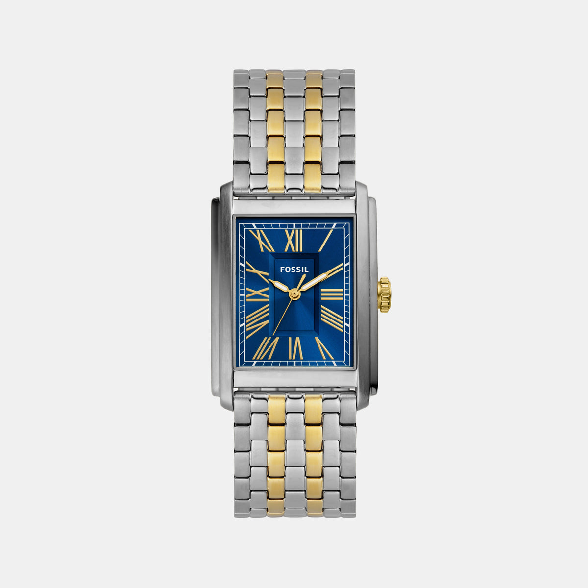 Fossil Rectangular Blue Analog watch