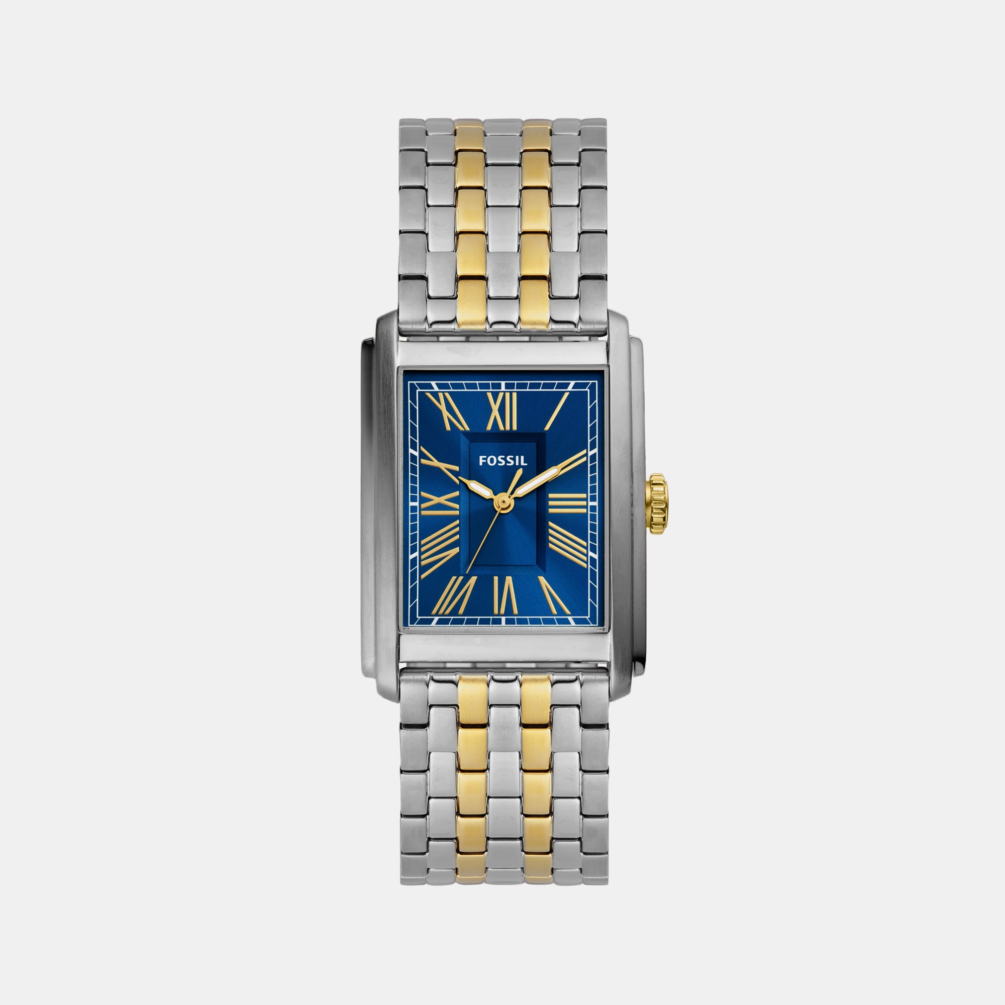 Fossil Rectangular Blue Analog watch