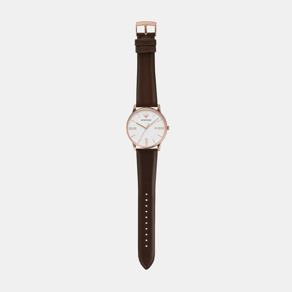 Emporio Armani Leather White watch