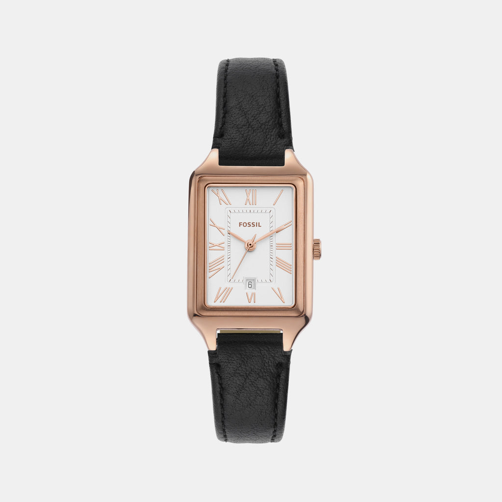 Fossil Rectangular White Analog watch