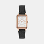 Fossil Rectangular White Analog watch