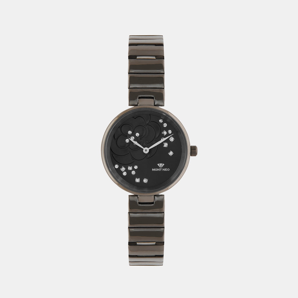 Mont Neo Round Grey Analog watch