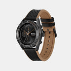 Boss Men Round Black watch