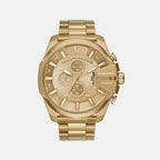 Diesel Round Gold Chronograph watch