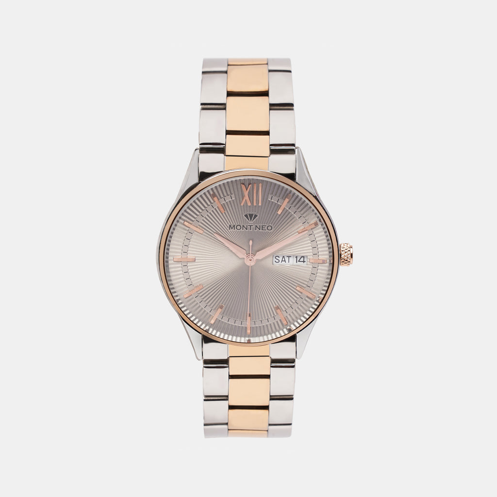 Mont Neo Round Grey Analog watch