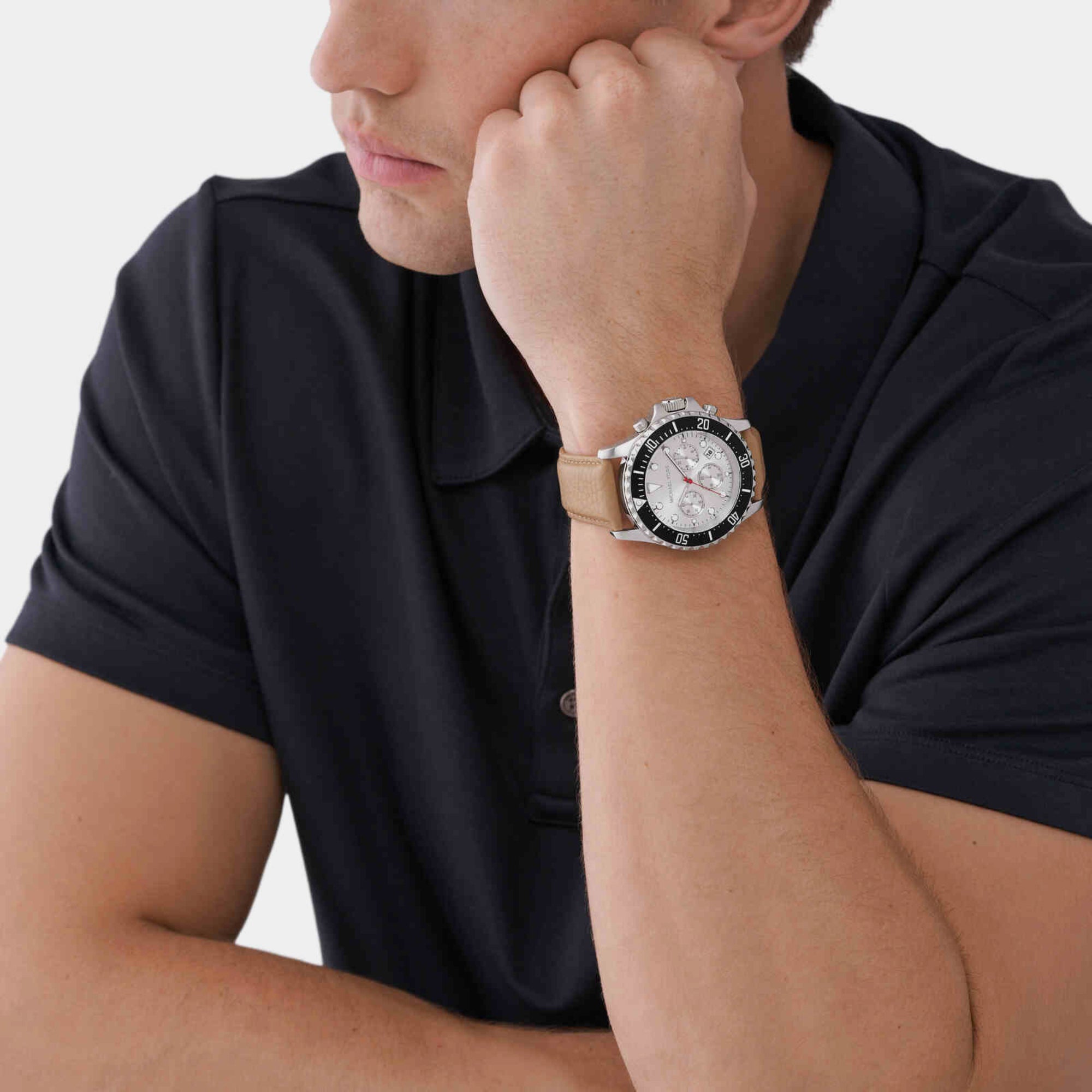 Michael Kors Men Round White watch
