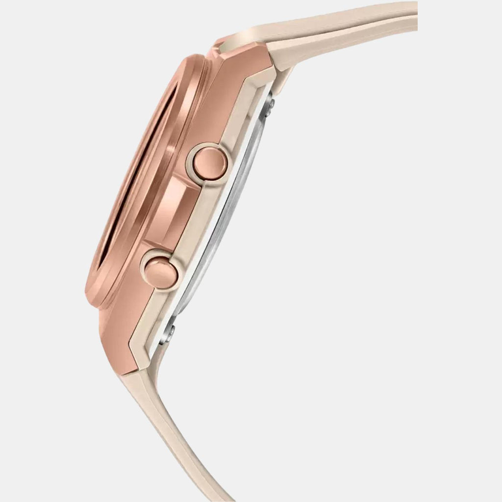 Casio Women Round Rose Gold watch