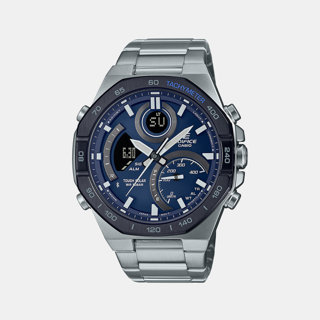 Casio Round Blue Analog-Digital watch