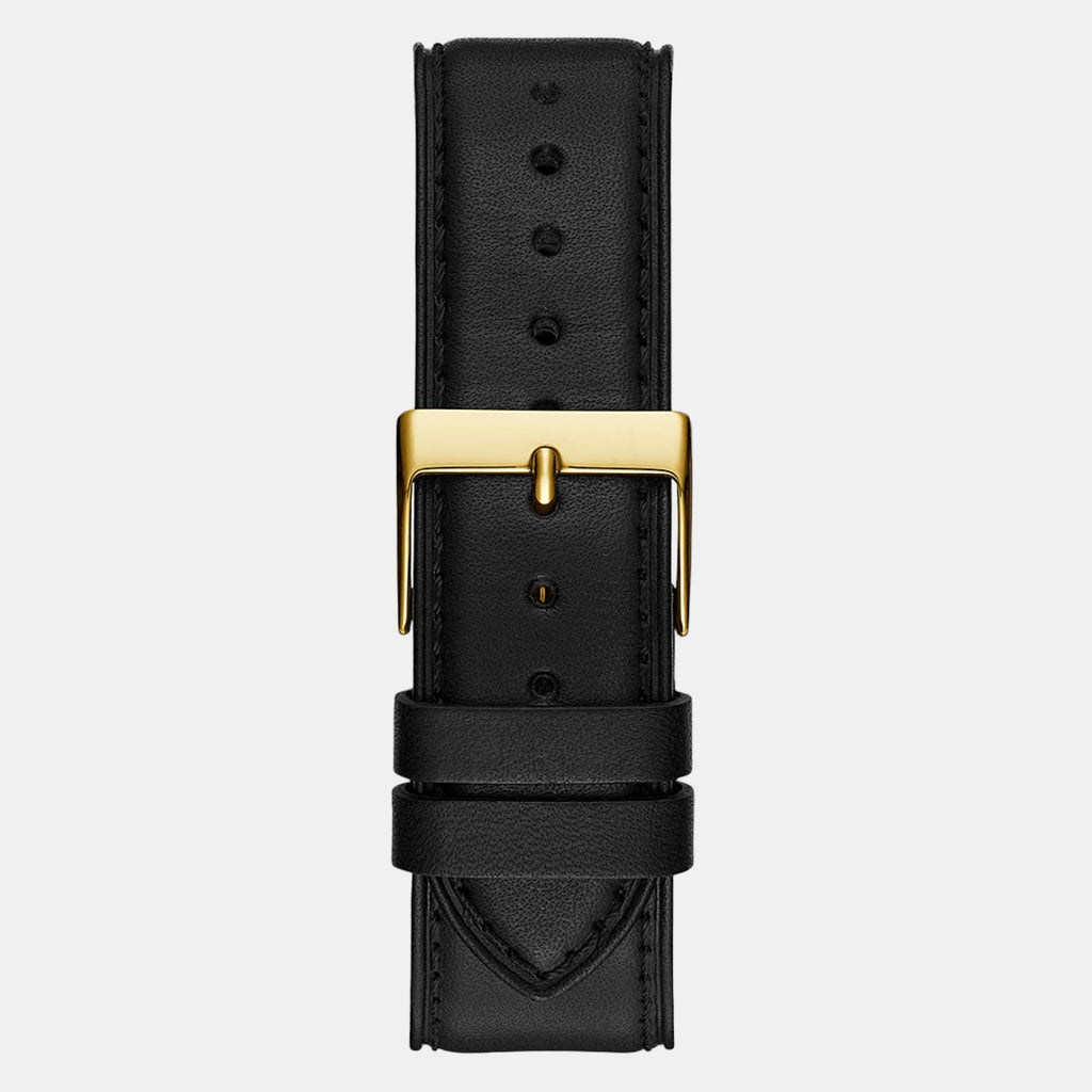 Men Quartz Black Dial Chronograph Leather Watch GW0581G2