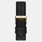 Men Quartz Black Dial Chronograph Leather Watch GW0581G2