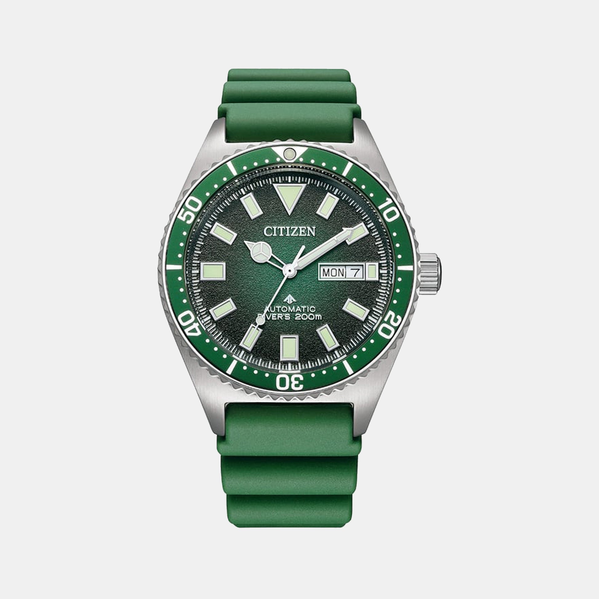 Promaster Men Automatic Green Dial Analog Rubber Watch NY0121-09X