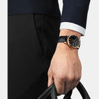 Le Locle Men's Automatic Leather Watch T0064283605200