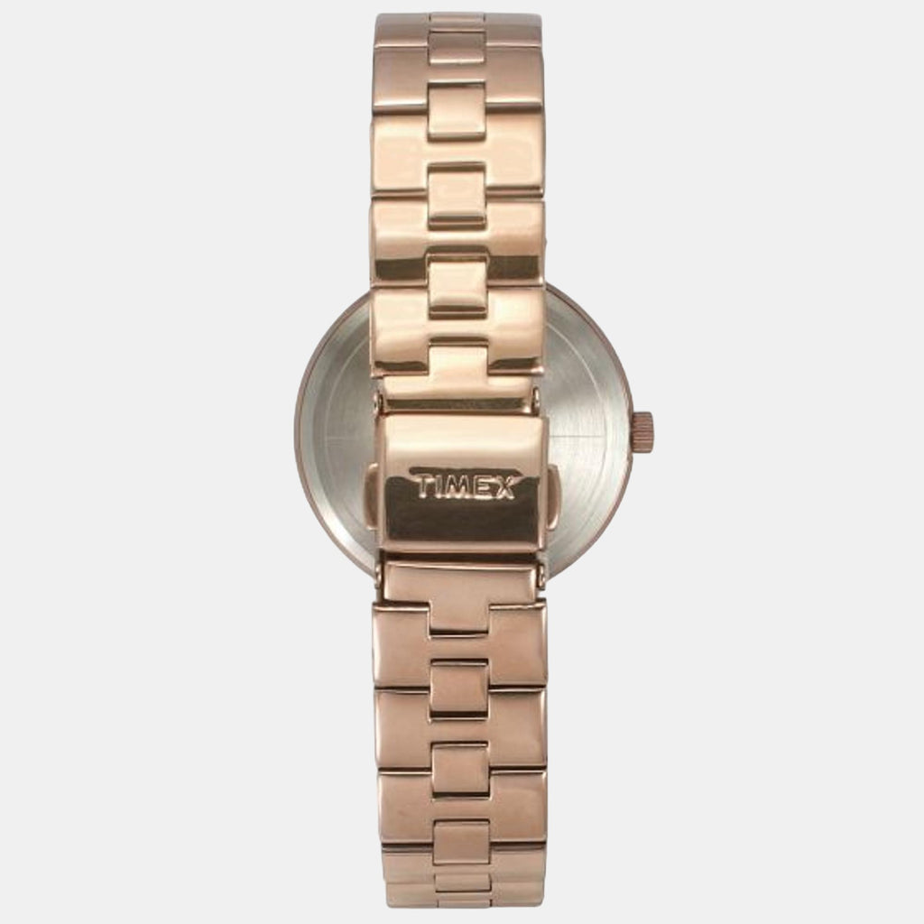 Women Quartz Rose Gold Dial Analog Stainless Steel Watch TWEL16601