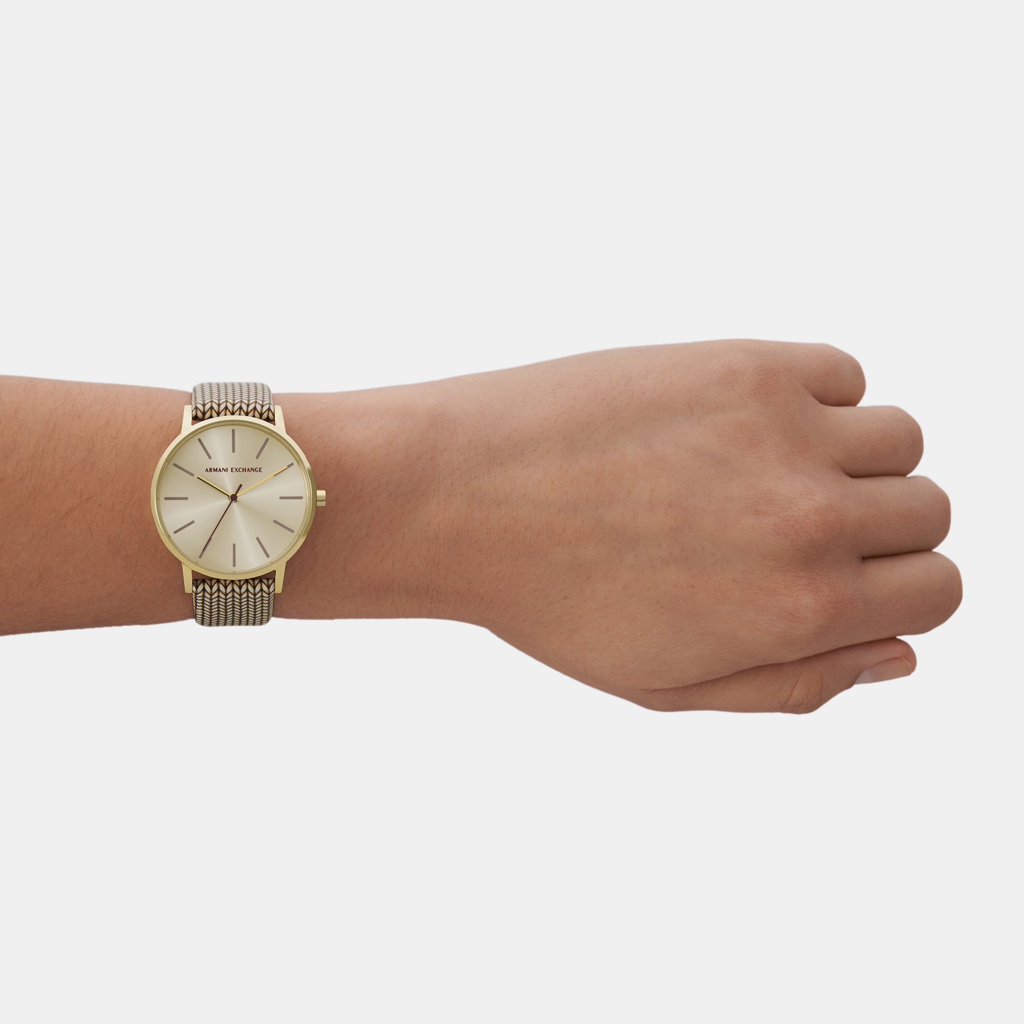 Armani Exchange Round Quartz Analog Women watch