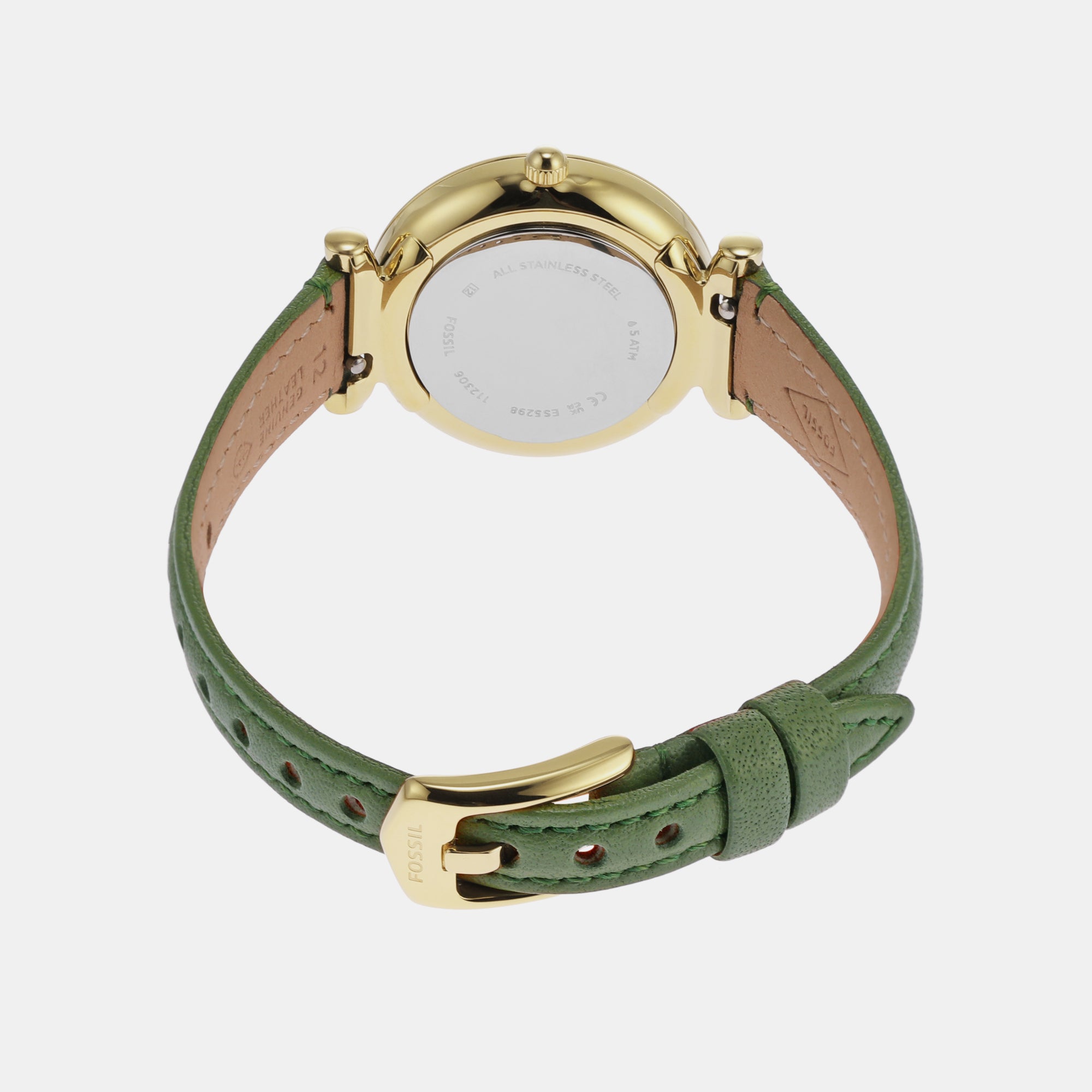 Fossil Leather Silver watch