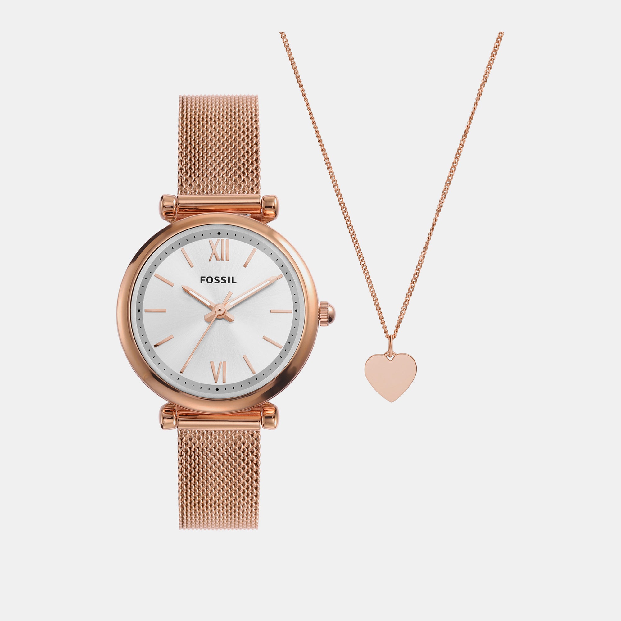 Fossil Round Silver Analog watch