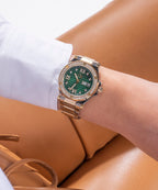 legacy lady Women Quartz Green Dial Analog Stainless Steel Watch Z20004L9MF