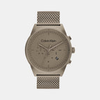 Calvin Klein Round Khaki Chronograph watch