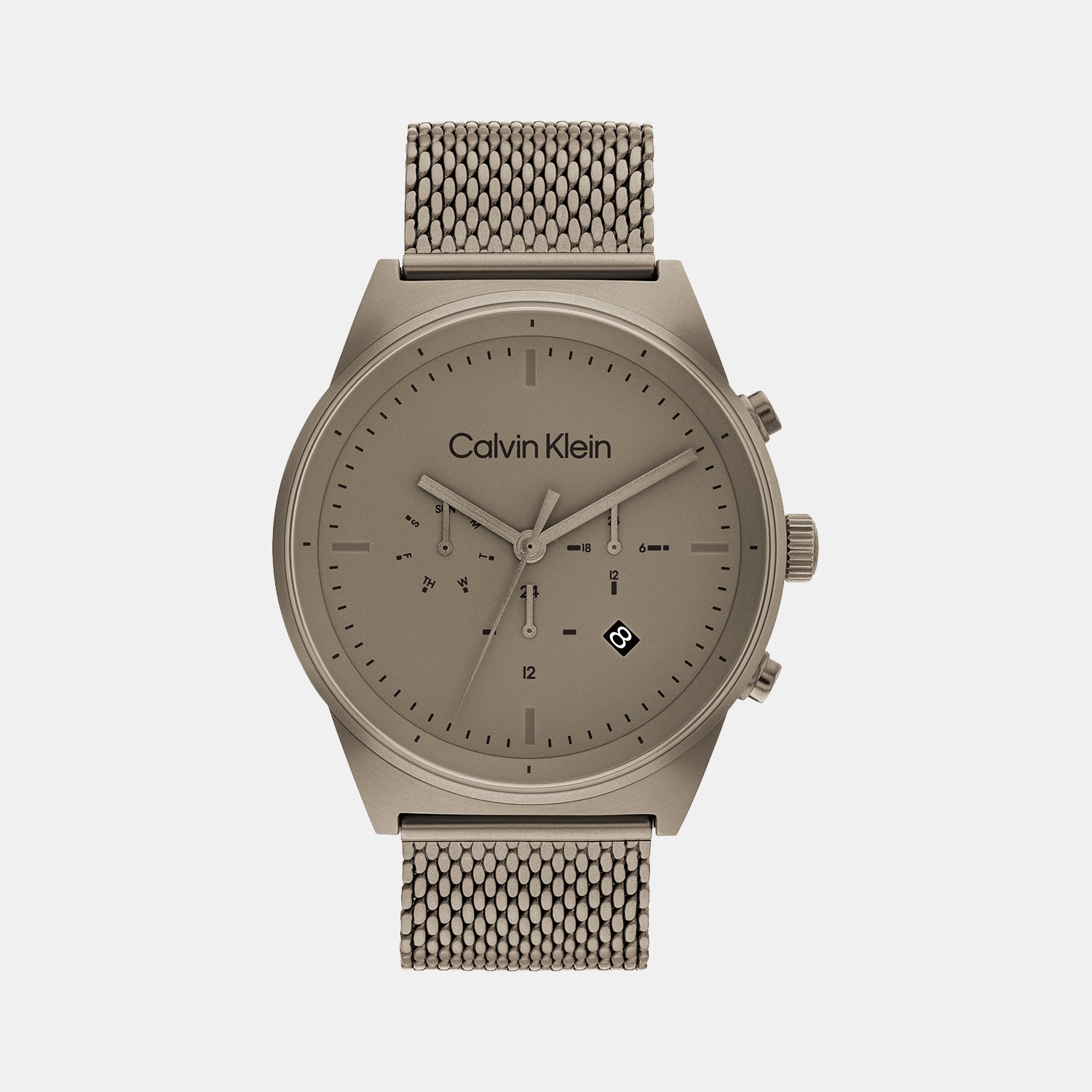 Calvin Klein Round Khaki Chronograph watch
