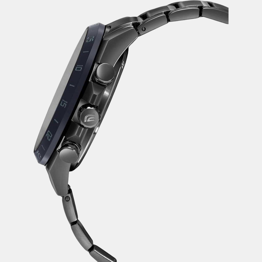 Edifice Men Quartz Black Dial Chronograph Stainless Steel Watch ED568