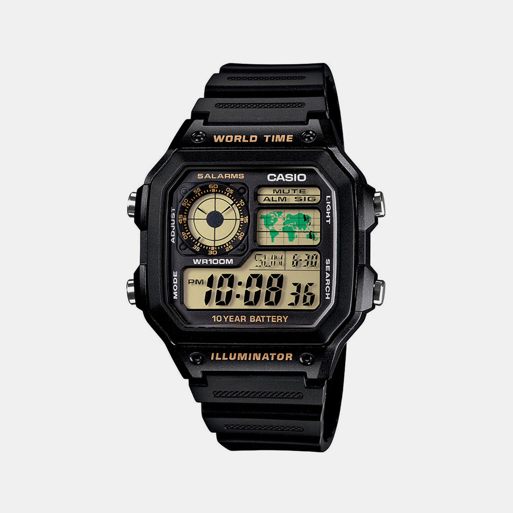 Casio Rectangular Black Digital watch