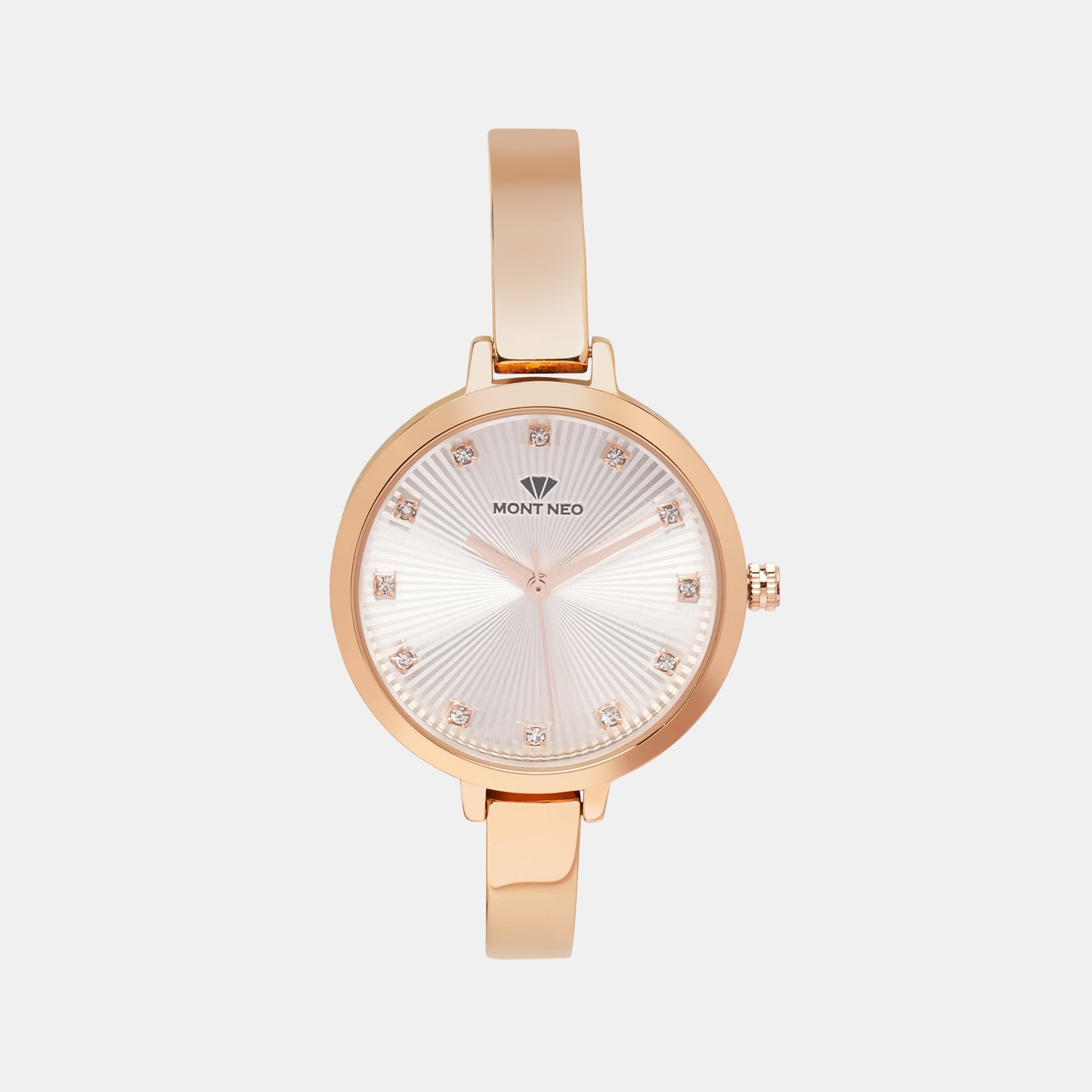 Charming Rose Gold Analog Female Stainless Steel Watch 9004T-M3307