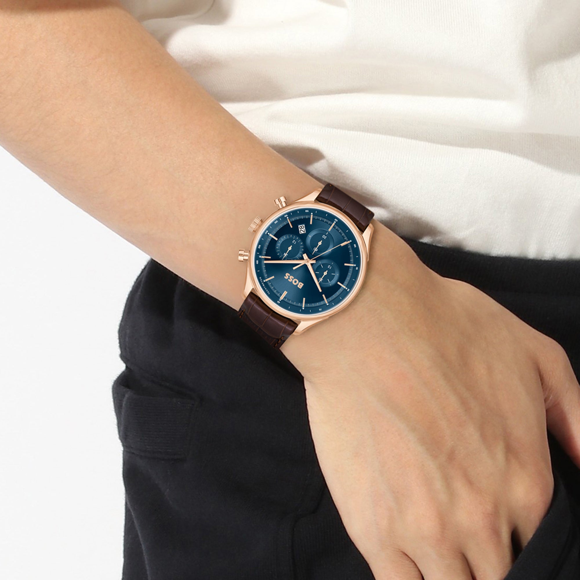 Boss Stainless Steel Round watch