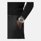 V-Code Men Quartz Green Dial Analog Stainless Steel Watch VE6A00423