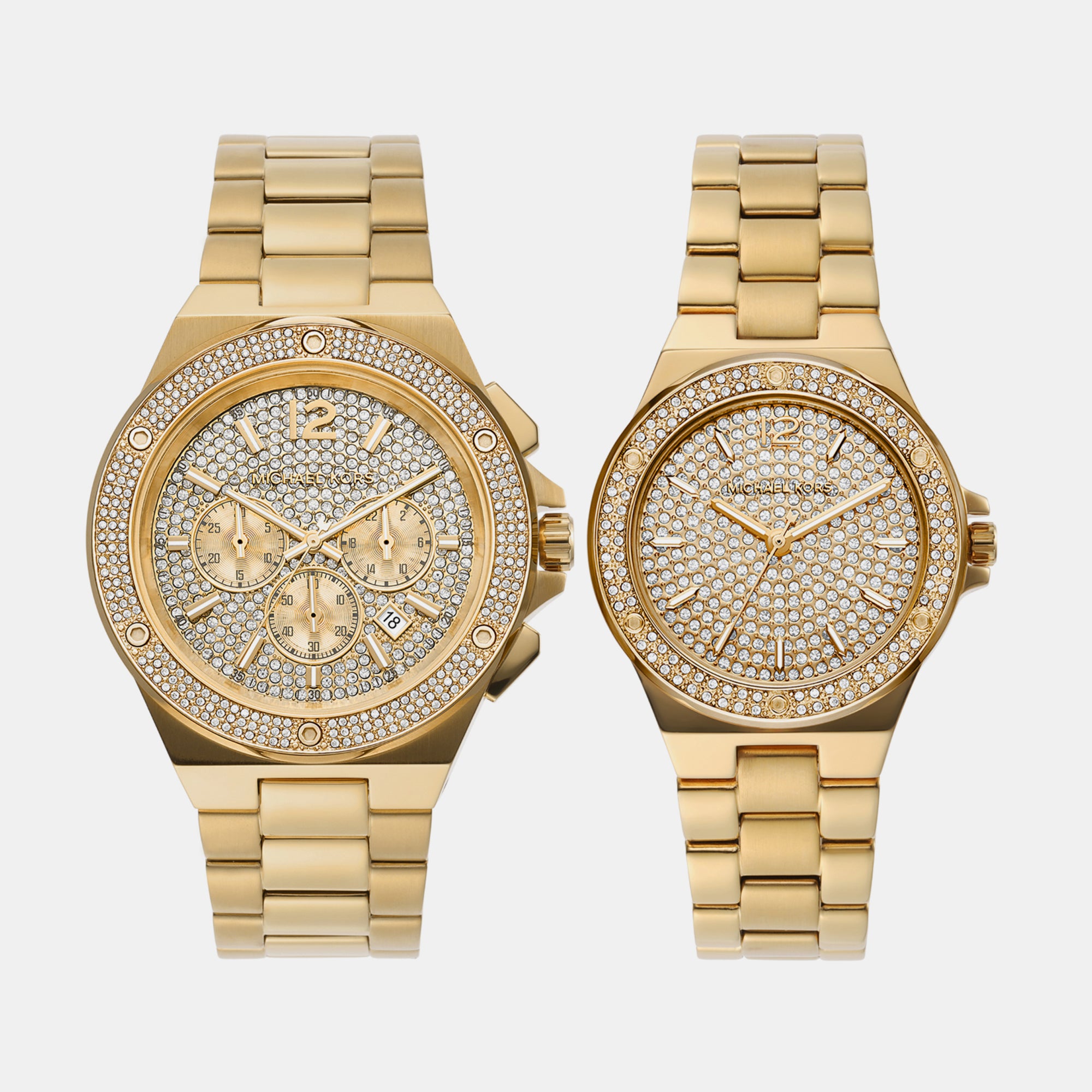 Michael Kors Round Gold Chronograph watch