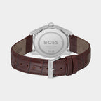 Boss Men Round Silver watch