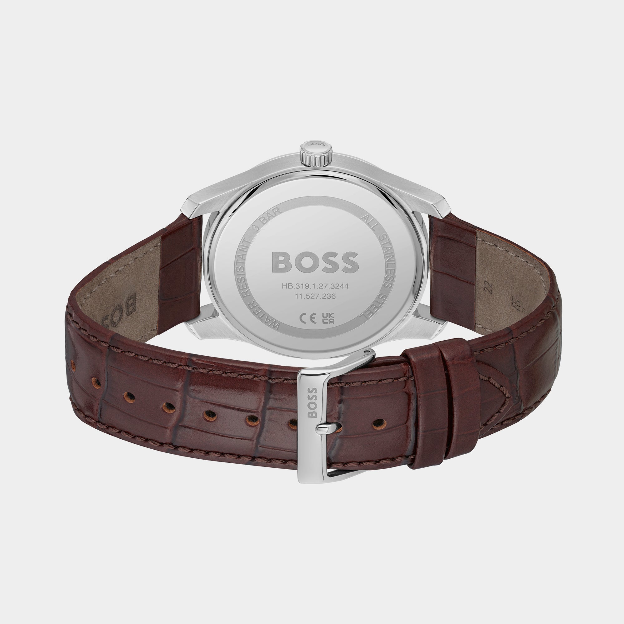 Boss Men Round Silver watch