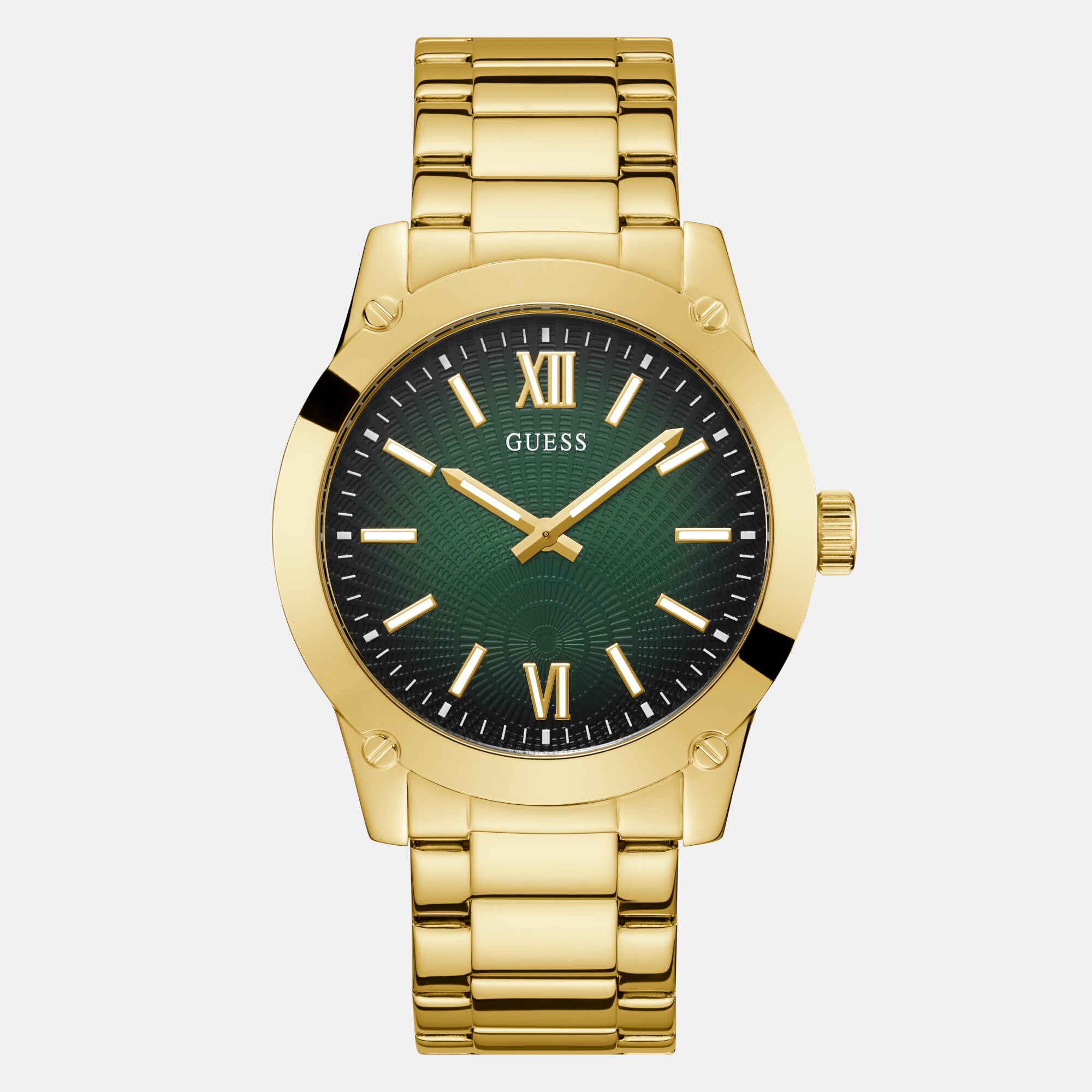 Guess Round Green Analog watch