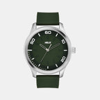 Helix Round Green Analog watch
